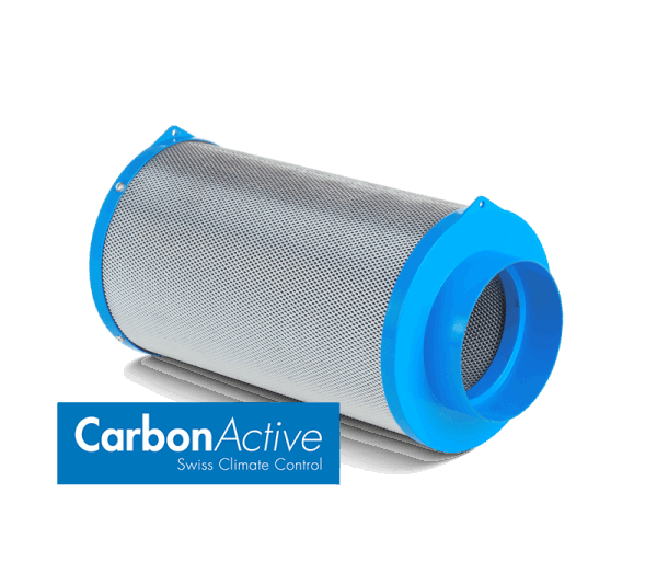 Carbon Active Granulate Filter 400 m³/h 125 mm Flansch Aktivkohlefilter Grow
